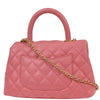 Secondhand Chanel Coco Top Handle Bag Quilted Caviar