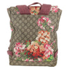 Secondhand Gucci Buckle Backpack Blooms Print GG