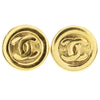 Secondhand Chanel Vintage Round CC Clip-On Earrings