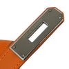 Hermes Kelly Handbag Orange Swift with Palladium Hardware
