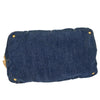 Prada Canapa Tote Denim and Fur