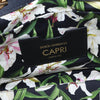 Dolce & Gabbana Capri Tote Printed Canvas with Lizard Embossed Leather