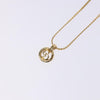 Secondhand Christian Dior CD Round Pendant Necklace