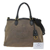 Secondhand Prada Logo Convertible Tote Canvas with