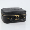 Secondhand Chanel Vintage Timeless Zip Around Vanity Case Caviar