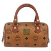 MCM Visetos Handbag Canvas and Leather