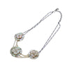 Secondhand Chanel Camellia CC Long Necklace Metal with Faux Pearls
