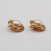 Secondhand Chanel Vintage Round Clip-On Earrings Metal with Faux