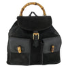 Gucci Vintage Bamboo Backpack Suede