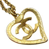 Secondhand Chanel CC Heart Pendant Necklace