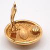 Secondhand Chanel Vintage CC Round Button Clip-On Earrings