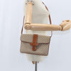 Celine Vintage Macadam Shoulder Bag Canvas and Leather