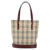 Burberry Nova Check Tote Canvas and Leather