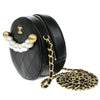 Secondhand Chanel Chic Pearls Round Clutch with Chain Quilted