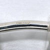 Secondhand Gucci Logo square cuffs Silver 925