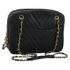 Secondhand Chanel V Stitch Black Leather Bags