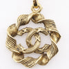 Secondhand Chanel Vintage CC Round Pendant Choker Necklace