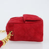 Chanel Vintage Front Pocket Camera Shoulder Bag Suede