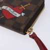 Secondhand Louis Vuitton Clemence Wallet Limited Edition Patches Damier