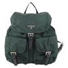 Prada Vela Double Front Pocket Backpack Tessuto with Saffiano Leather
