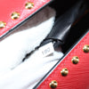 Prada Turn Lock Shoulder Bag Studded Saffiano Leather
