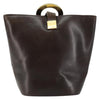 Secondhand Celine Circle logo Brown Leather Bags