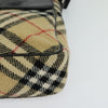 Burberry Flap Shoulder Bag Nova Check Coated Canvas