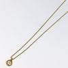 Secondhand Christian Dior CD Pendant Necklace Gold-plated