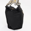 Secondhand Prada Metal Handles Tote Tessuto