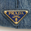 Secondhand Prada Canapa Tote Blue Denim Jeans Bags