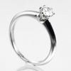 Secondhand Tiffany & Co. Novo Solitaire Ring Platinum with Diamonds and Cushion Cut I/VS2 Diamond