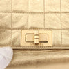 Chanel Chocolate Bar Accordion Reissue Flap Bag Quilted Metallic Lambskin