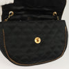 Secondhand Chanel Vintage Half Moon Chain Bag Quilted Satin with Braided Detail