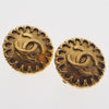 Secondhand Chanel Vintage Round CC Clip-On Earrings