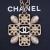 Secondhand Chanel CC Graduated Long Necklace Metal and Faux Pearls