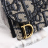 Christian Dior Saddle Card Case Oblique Canvas