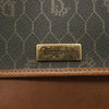 Christian Dior Vintage Honeycomb Flap Crossbody Bag Coated Canvas