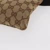 Gucci Vintage Double Belt Bag GG Canvas with Leather