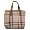 Secondhand Burberry Nova Check Tote Canvas and