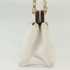 Chanel Vintage Wood Chain CC Tote Leather