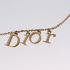 Christian Dior Logo Necklace Metal