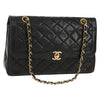 Chanel Vintage Two Tone CC Flap Bag Quilted Lambskin