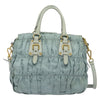 Secondhand Prada Gaufre Convertible Tote Leather and Tessuto