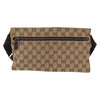 Gucci Vintage Double Belt Bag GG Canvas with Leather