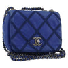 Secondhand Chanel Diamond Stitch Chain Flap Bag Quilted Iridescent