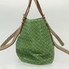 Secondhand Bottega Veneta Intrecciato Green Leather Bags