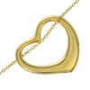 Tiffany & Co. Elsa Peretti Open Heart Pendant Necklace 18K Yellow Gold