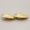 Secondhand Chanel clips bouton ovale ange logo Gold-plated