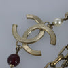 Secondhand Chanel Vintage Double Strand CC Pendant Necklace