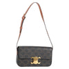 Celine Triomphe East-West Shoulder Bag Triomphe Coated Canvas